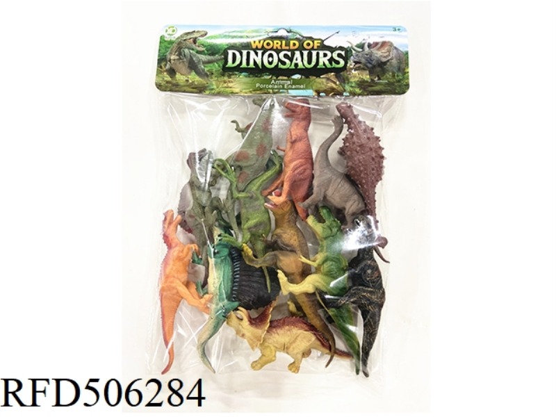 HOLLOW 12 PACK 4 RETRO 8 NORMAL DINOSAUR SET