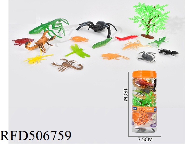 16 PIECE TUBE SET OF INSECT MODEL