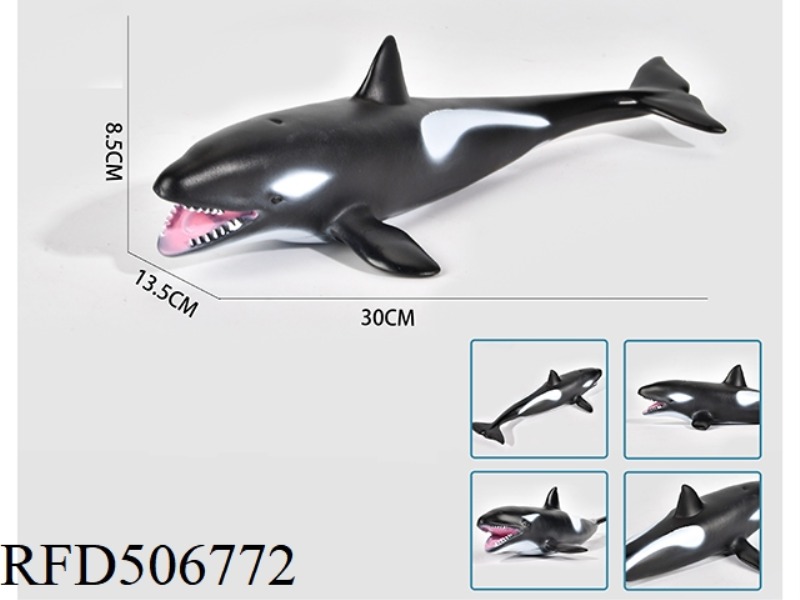 ENAMELLED COTTON KILLER WHALE