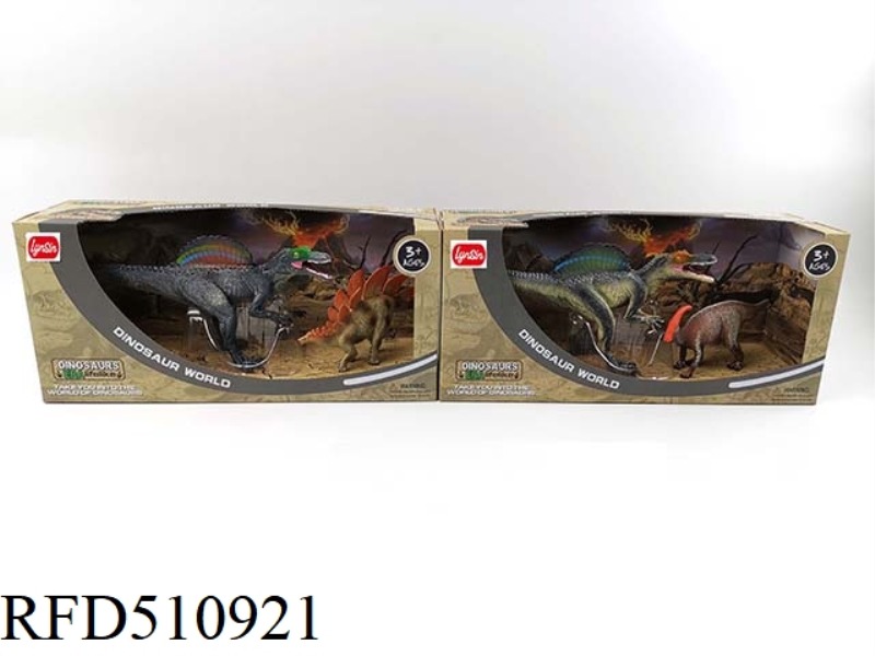SIMULATION SPINOSAURUS + LITTLE DINOSAUR SET (2 MIXED)