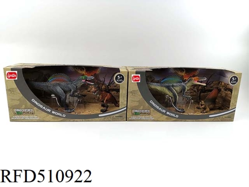 SIMULATION SPINOSAURUS + LITTLE DINOSAUR SET (2 MIXED)
