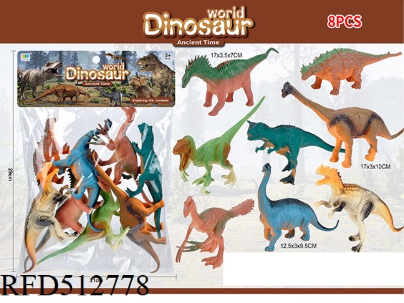 8 BIG DINOSAUR WORLD SETS