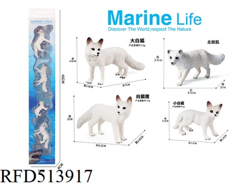 4 TYPES OF WHITE FOX