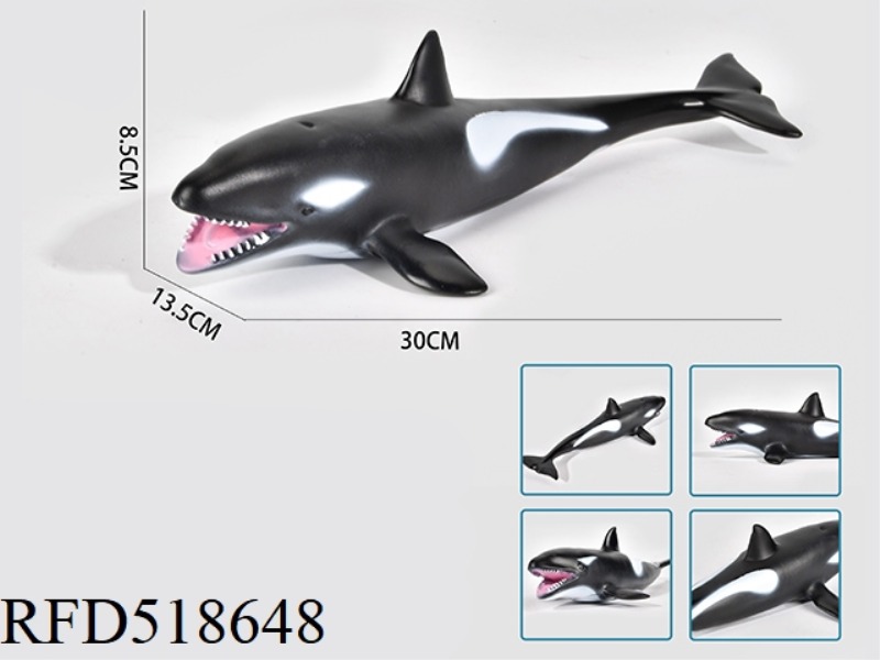 ENAMELLED COTTON KILLER WHALE