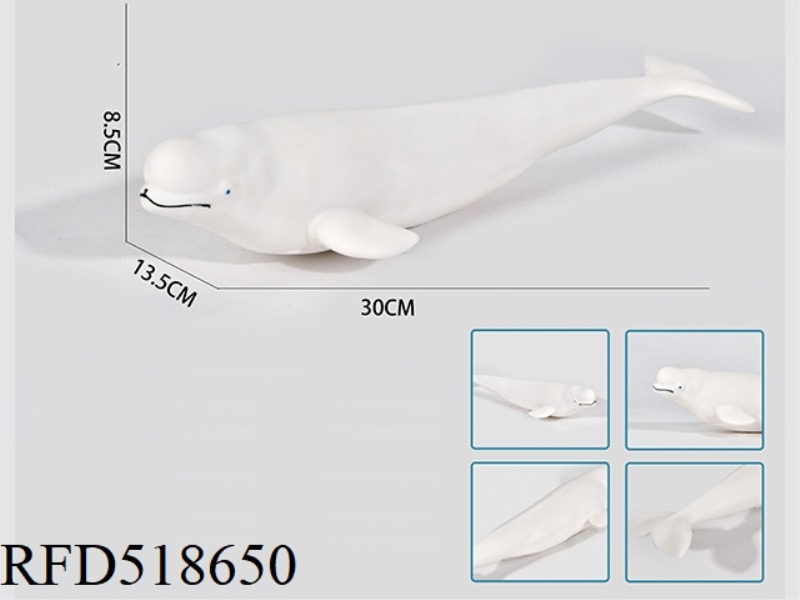 ENAMELLED COTTON BELUGA WHALE