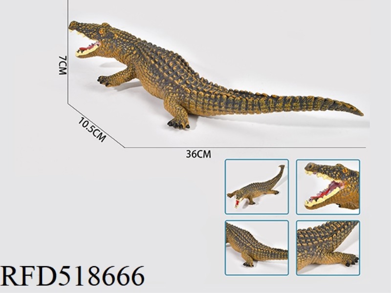 ENAMELLED COTTON CROCODILE