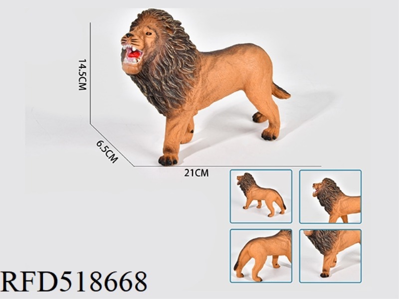 ENAMELLED LION FILLED WITH COTTON