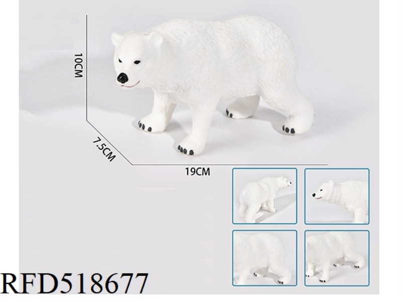 POLAR BEAR MADE OF RUBBER AND COTTON