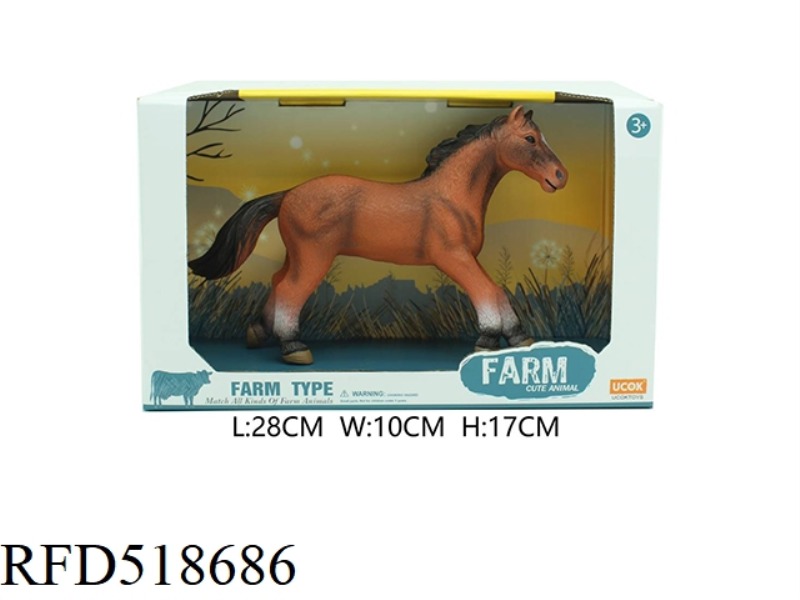8 INCHES OF ENAMELLED COTTON HORSE