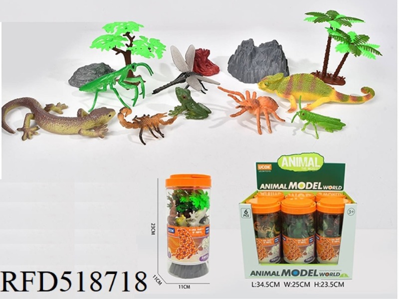 13-PIECE REPTILE BUCKET PACK 6PCS