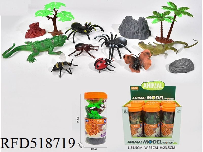 13-PIECE REPTILE BUCKET PACK 6PCS