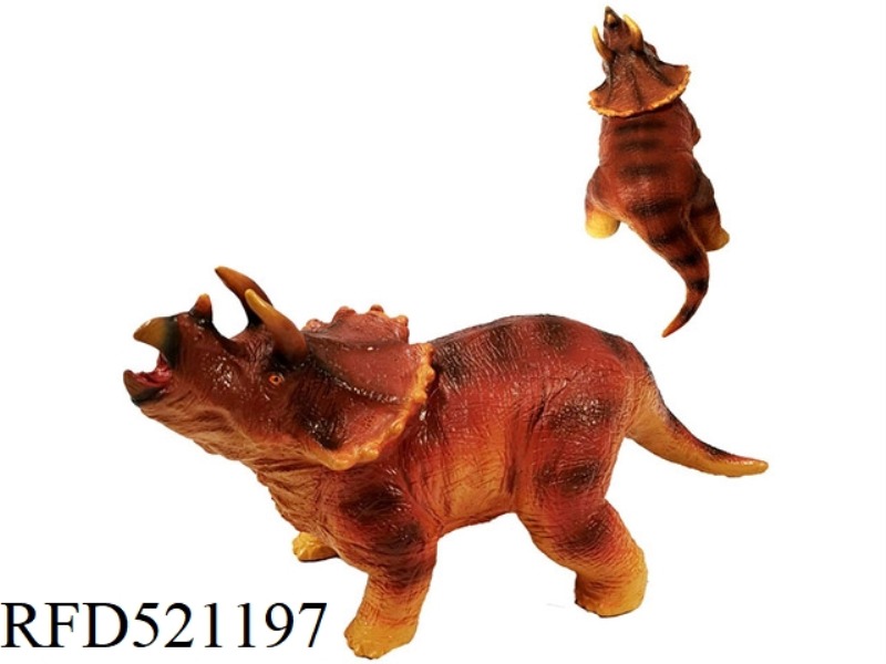 RUBBER-ENAMELLED COTTON-FILLED TRICERATOPS WITH IC PLUS LIGHTING