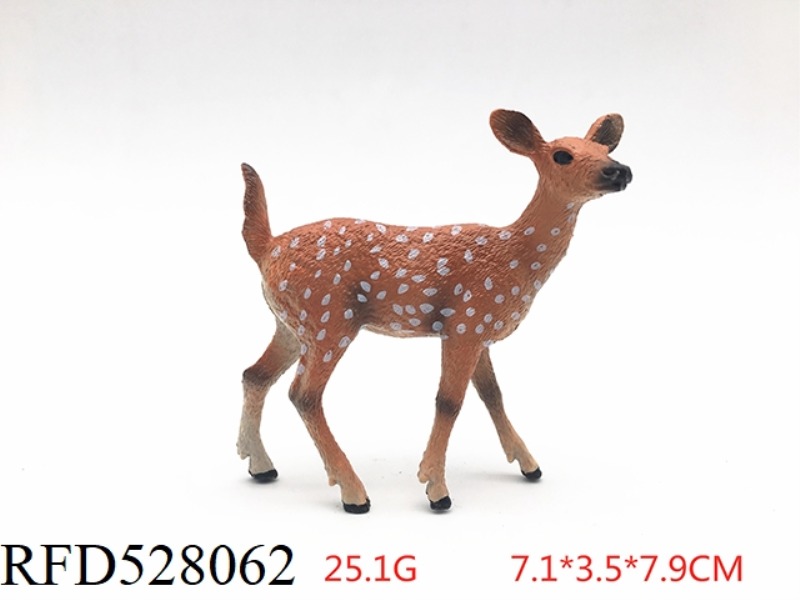RED FEMALE WHITE TAILED DEER (ROUGH)