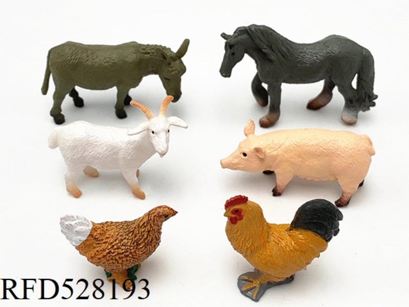 6 MINI POULTRY ANIMALS