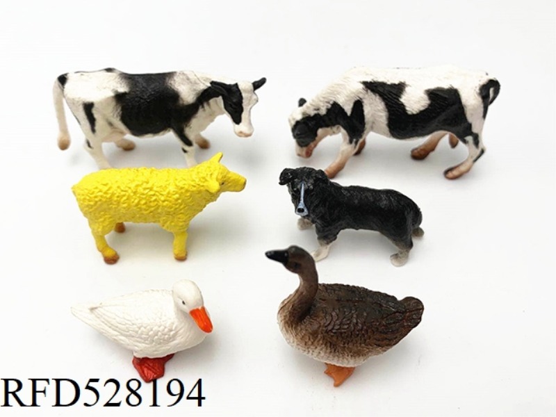 6 MINI POULTRY ANIMALS