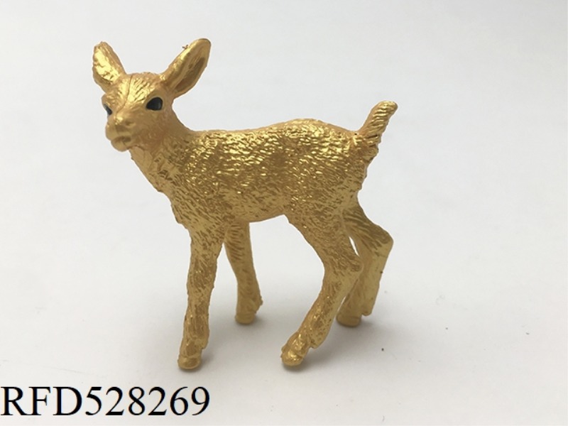GOLDEN LITTLE WHITE TAIL DEER (ROUGH FACE)