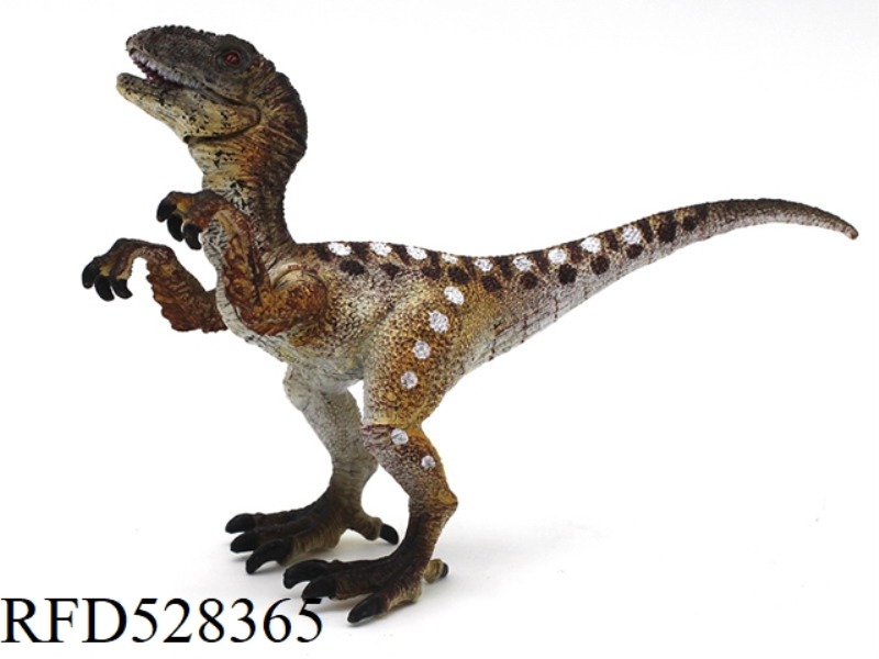 YELLOW VELOCIRAPTOR (MOUTH CAN BE OPENED AND CLOSED, ARMS CAN BE MOVED)