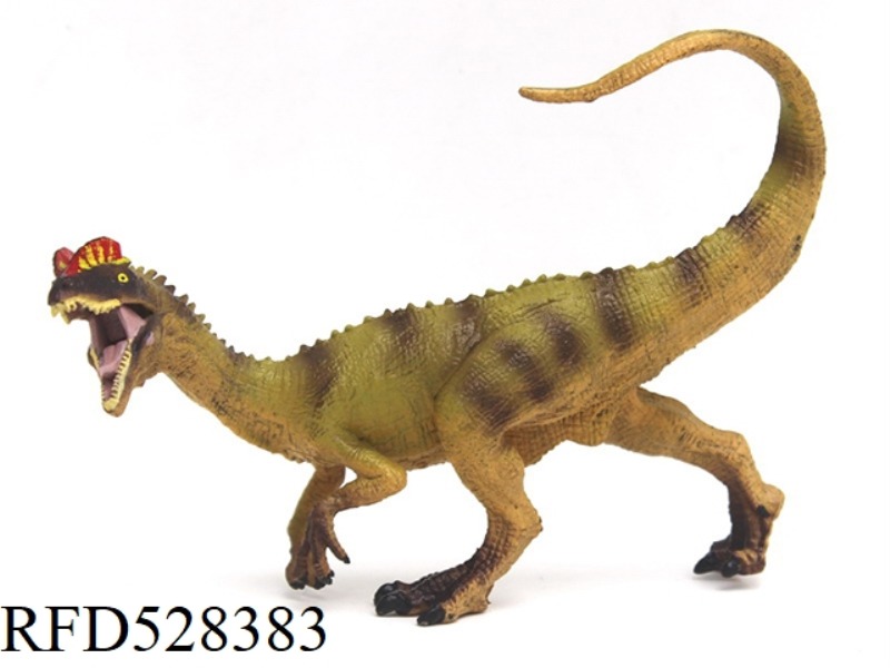 YELLOW DOUBLE CROWN DRAGON (MOUTH CAN BE OPENED AND CLOSED)