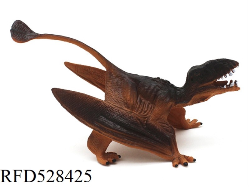 BROWN STANDING PTEROSAUR