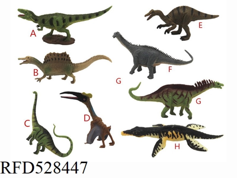 8 MINI DINOSAURS
