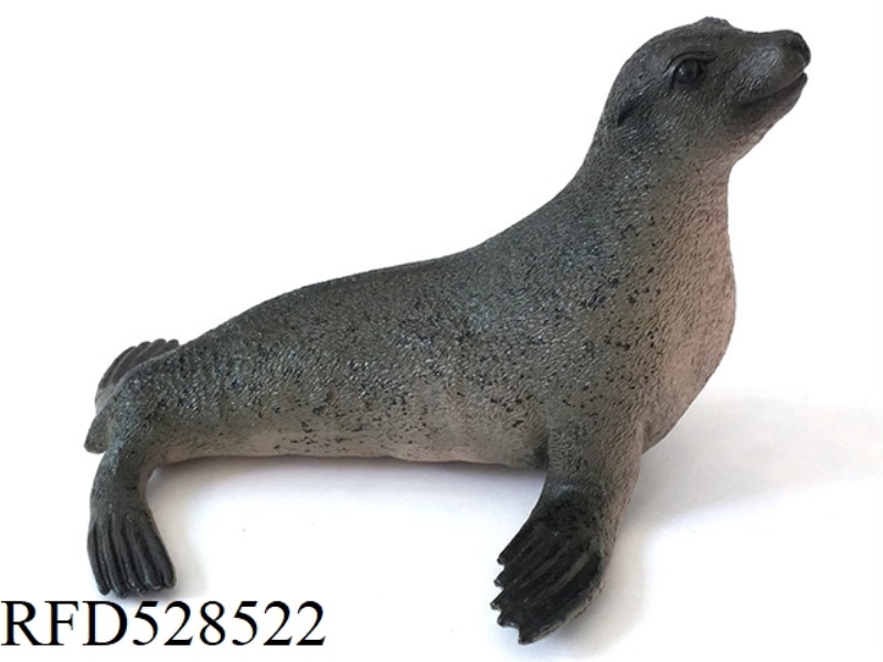 BLACK SEA LION WITH BLACK DOTS