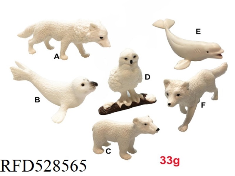 6 MINI WINTER ANIMALS