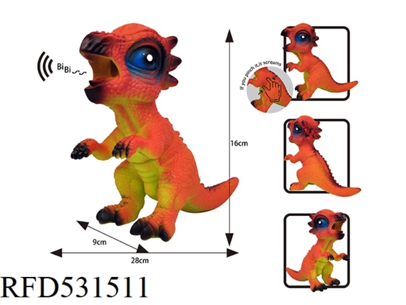 Q VERSION CARTOON PACHYCEPHALUS 28CM(ENAMELLED + BUILT-IN BB WHISTLE)