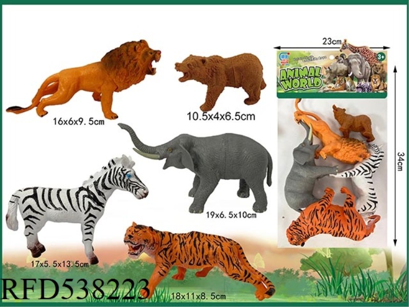 WILD ANIMAL SET 5PCS