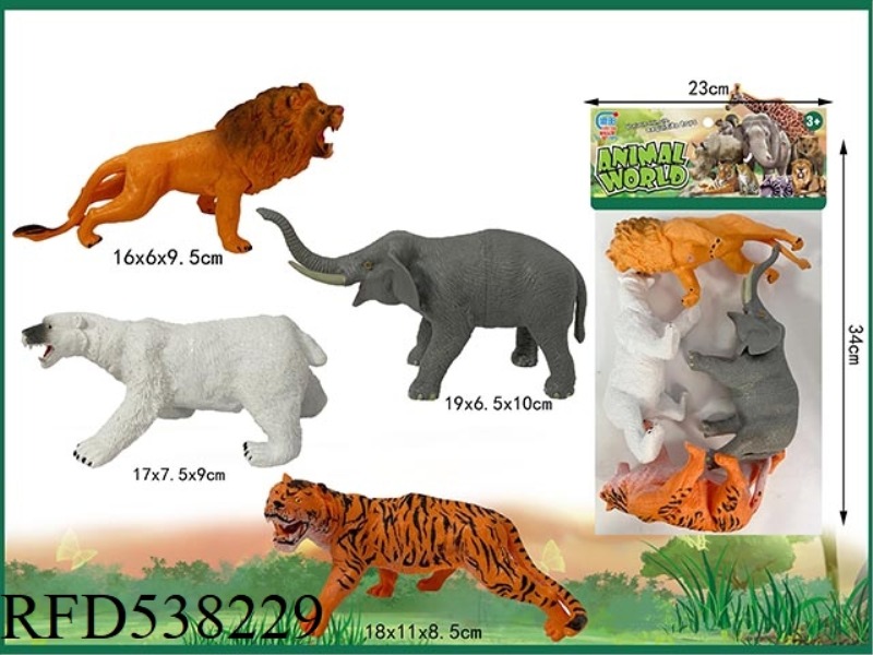 WILD ANIMAL SET 4PCS