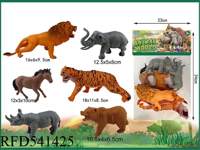 WILDLIFE SET 6PCS