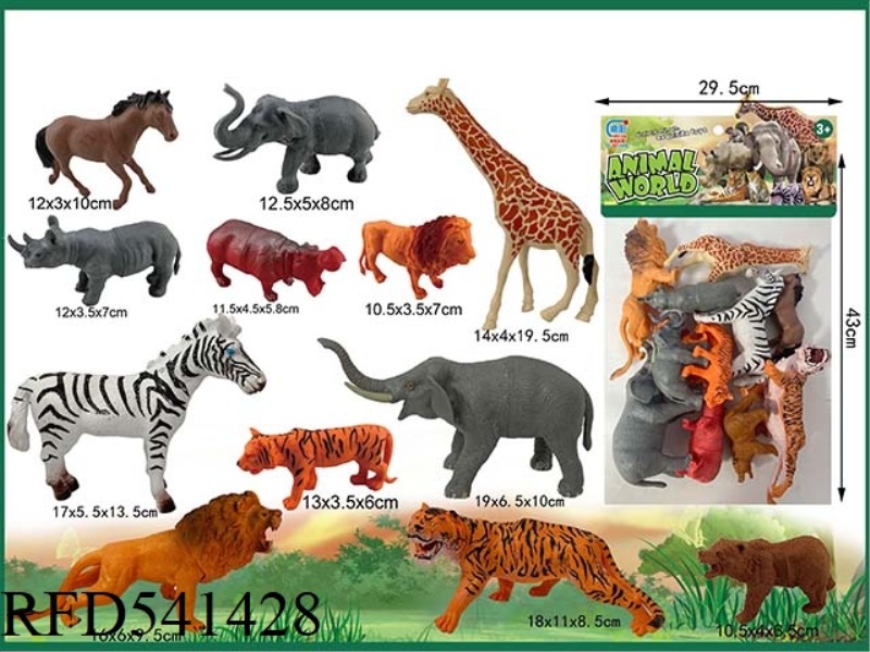 WILDLIFE SET 12PCS