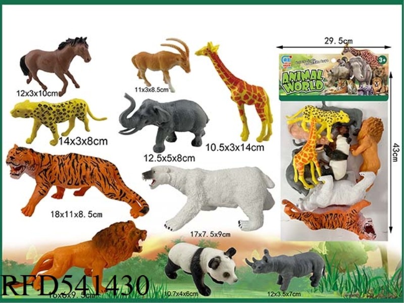 WILDLIFE SET 10PCS