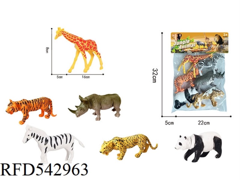 WILD ANIMALS 6 PACK