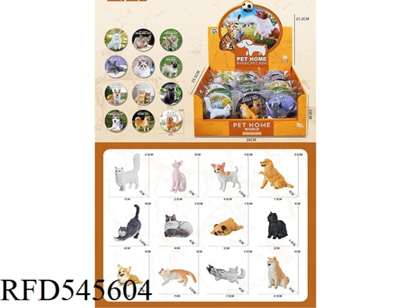 PET DISPLAY BOX (WITH CARD) 36PCS