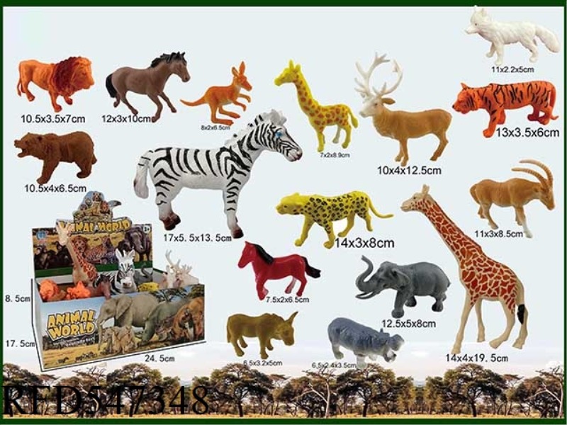 16PCS WILDLIFE SETS