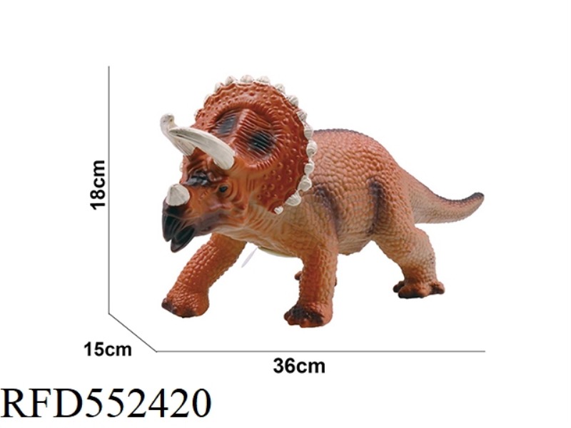 17 INCH SMALL TRICERATOPS ENVIRONMENTAL PROTECTION PVC PADDED TAPE IC