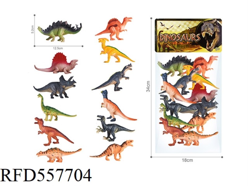 PVC DINOSAUR ANIMAL SET (12PCS)