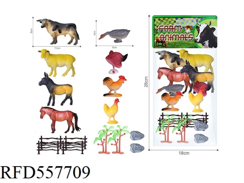 PVC FARM ANIMAL SET (16PCS)