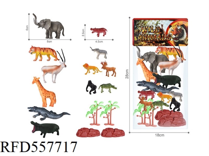 PVC WILDLIFE SET (16PCS)