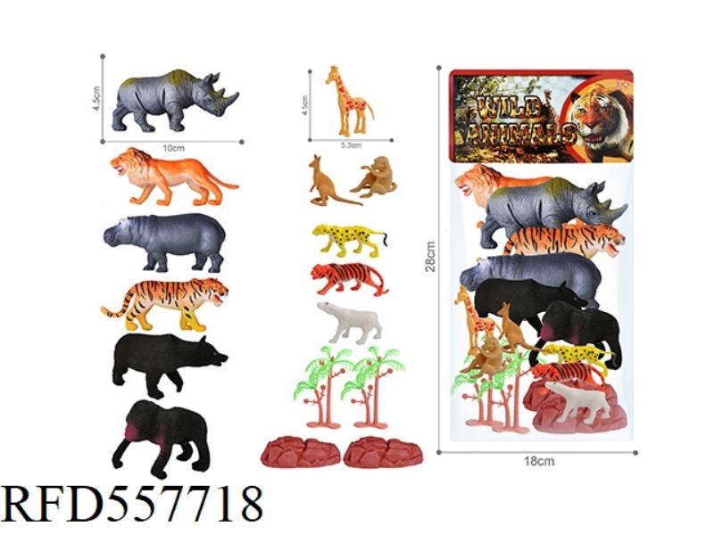 PVC WILDLIFE SET (16PCS)