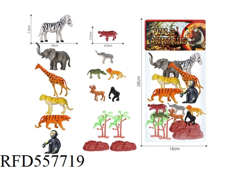 PVC WILDLIFE SET (16PCS)