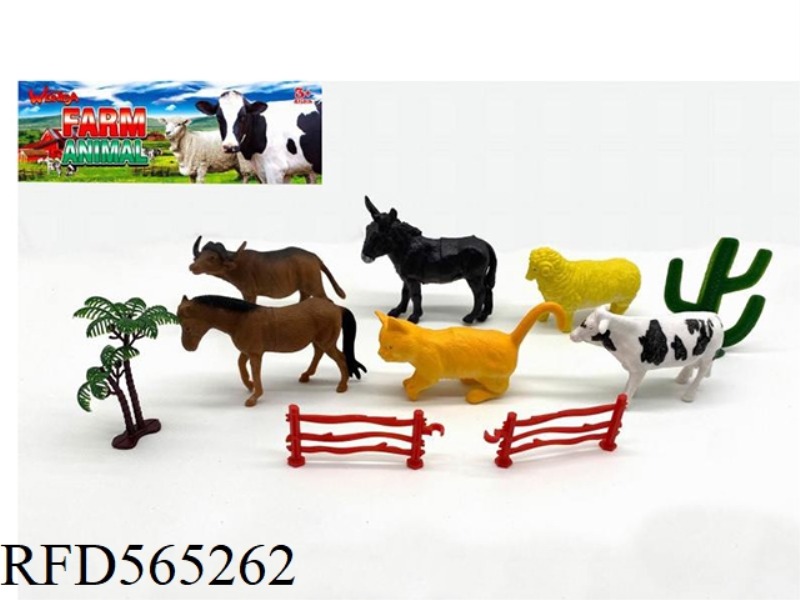 6 PIECES OF ARTIFICIAL RANCH SET (5.5 