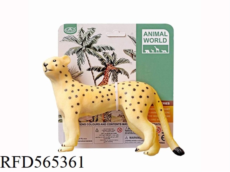 SOFT RUBBER RUBBER ANIMAL CHEETAH