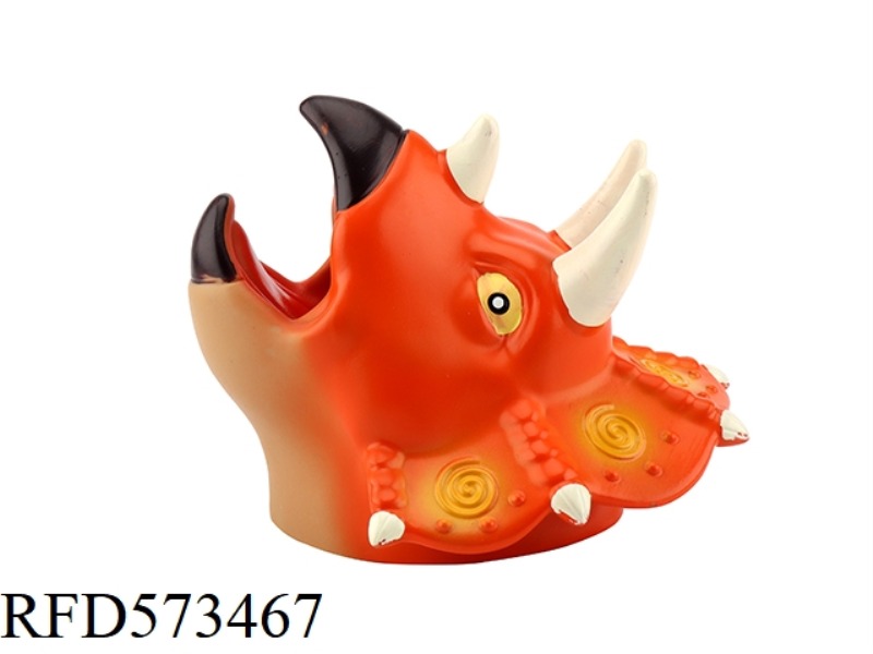 CARTOON TRICERATOPS HAND PUPPET