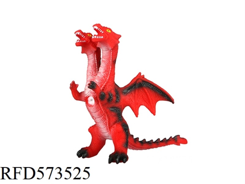 TWO-HEADED DRAGON. - RED