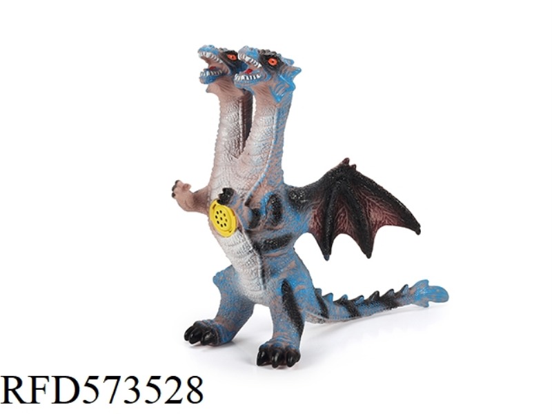 TWO-HEADED DRAGON. - BLUE