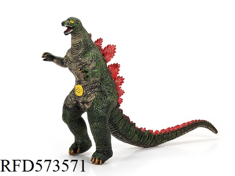 BIG GODZILLA GREEN BODY. - ORANGE BACK