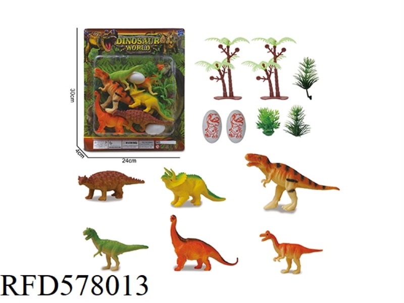 DINOSAUR ORNAMENT SET TOY FACTORY