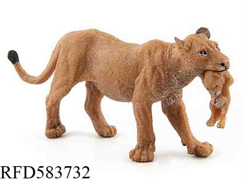 LIONESS WITH CUB