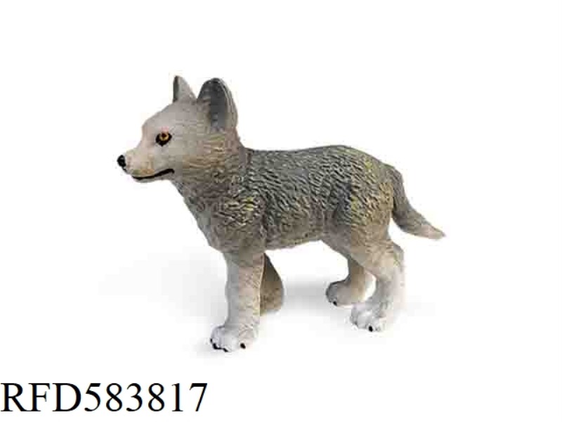STANDING SIBERIAN WOLF PUPS